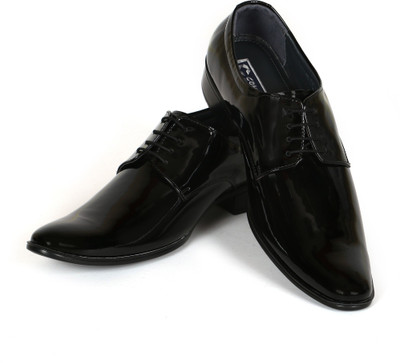 

C Comfort Genuine Leather Shoes Black Lace Up For Men(Black