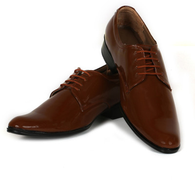 

C Comfort Genuine Leather Shoes Tan Lace Up For Men(Tan