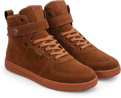 

Bacca Bucci High Ankle Sneakers Boots For Men(Tan