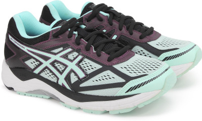 

Asics Gel-Foundation 12 (D) Running Shoes For Women(White), Black::soothing sea::phlox