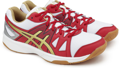 

Asics GEL-UPCOURT Multi-Court Shoes For Men(White, Red, White/gold/grey