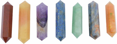 

Reiki Crystal Products Chakra Double Terminated Pencils 1.5 Inch – Reiki healing – Vastu – Feng Shui – Crystal Healing Decorative Showpiece - 1.5 cm(Crystal, Multicolor)