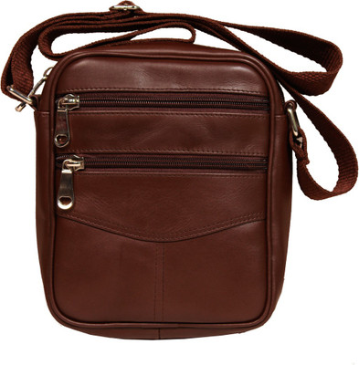 

Leatherworld Men & Women Casual Brown Genuine Leather Sling Bag