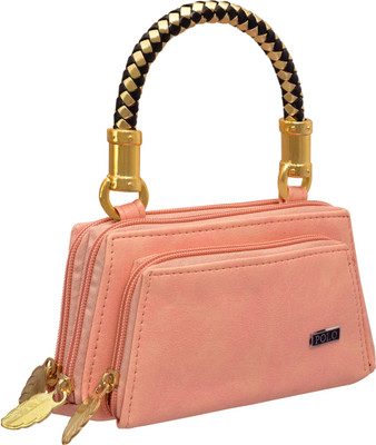 

tap fashion Women Casual Pink PU Clutch