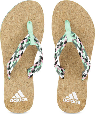 

ADIDAS BEACH CORK THONG W Flip Flops, Icegrn/black/white