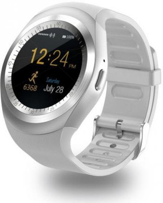 

ESTAR Presenting Bluetooth Smartwatch with Sim- Card Support Compatible with BlackBerry Curve 3G 9300 Silver Smartwatch(Silver Strap Free Size)