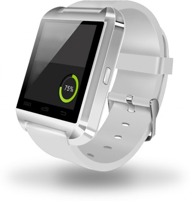 

ESTAR Presenting Bluetooth Smartwatch with Sim- Card Support Compatible with BlackBerry Curve 8530 White Smartwatch(White Strap Free Size)