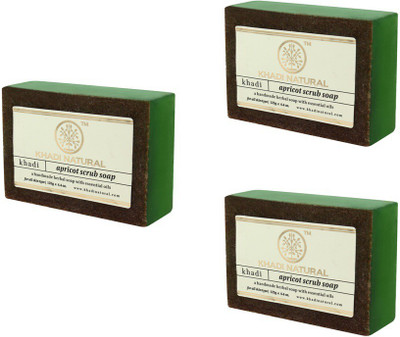 

Khadi Natural Organic Apricot Scrub Soap(375 g)
