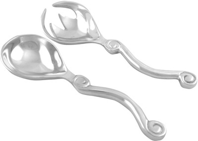

Homescapes Aluminium Salad Spoon Set(Pack of 2)