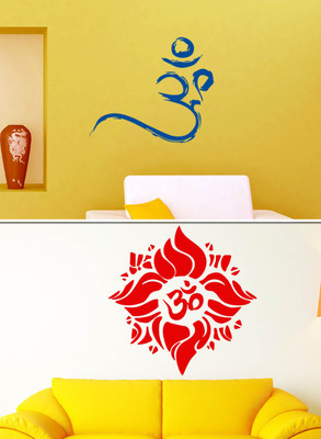 

Trends on Wall  Spiritual Sticker(Pack of 2, Blue;red