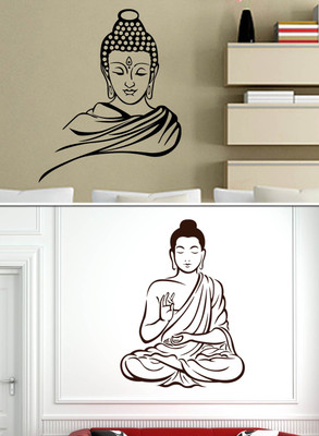 

Trends on Wall  Spiritual Sticker(Pack of 2, Brown;black