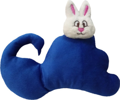 

Aparshi Designer Peacock cum Cat soft stuffed cushion soft toy for children - 30 cm(Blue)