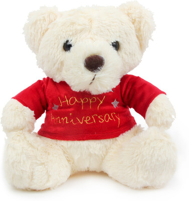 Floweraura Anniversary Loving Teddy - 8 inch(Green)