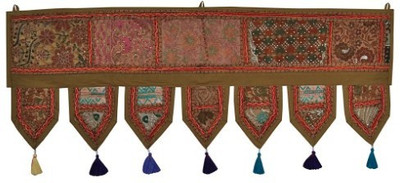 

Lal Haveli Handmade Cotton Wall Tapestry Decorative Door Hanging Toran(Cotton)