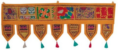 

Lal Haveli Embroidery Work Cotton Tapestry Wall Decoration Door Hanging Toran(Cotton)