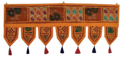 

Lal Haveli Home Decor Wall Hanging Embroidered Tapestry Door Toran(Cotton)