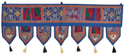 

Lal Haveli Handmade Cotton Wall Tapestry Decorative Door Hanging Toran(Cotton)
