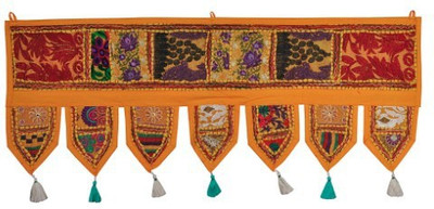 

Lal Haveli Home Decor Wall Hanging Embroidered Tapestry Door Toran(Cotton)