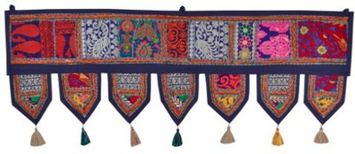 

Lal Haveli Home Decor Wall Hanging Embroidered Tapestry Door Toran(Cotton)
