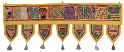

Lal Haveli Embroidery Work Cotton Tapestry Wall Decoration Door Hanging Toran(Cotton)