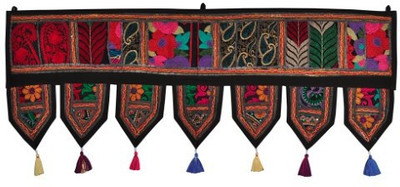 

Lal Haveli Handmade Cotton Wall Tapestry Decorative Door Hanging Toran(Cotton)