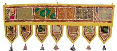 

Lal Haveli Handmade Cotton Wall Tapestry Decorative Door Hanging Toran(Cotton)