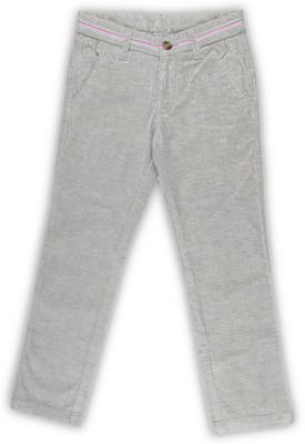 

United Colors of Benetton Regular Fit Boys Grey Trousers, 902