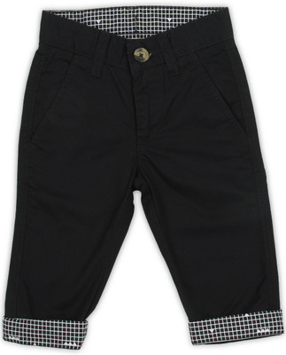 

United Colors of Benetton Regular Fit Boys Black Trousers, 100