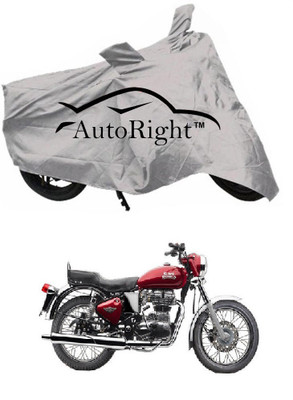 

AutoRight Two Wheeler Cover for Royal Enfield(Twin spark, Silver)