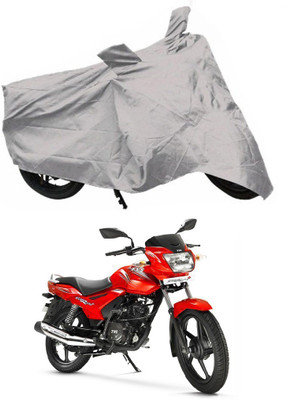 

AutoRight Two Wheeler Cover for TVS(Star City, Silver)