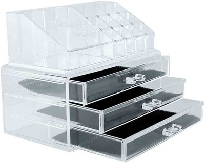 

Online World vanity_box01 makeup, jewelry, pen, cosmetic Vanity Box(White)