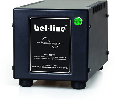 

bel-line CVT 150VA Voltage Stabilizer For LED TV upto 42" panel + DTH , DVR / LED Lightnings(Black)