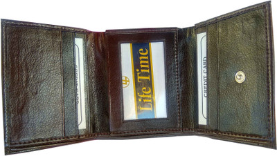 

Kings Men Black Artificial Leather Wallet(6 Card Slots)