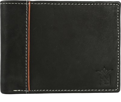 

Mark & Wear Men Multicolor Genuine Leather Wallet(7 Card Slots), Black tan