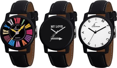 Jack Klein Combo of 3 Different Graphic Watches Watch  - For Men   Watches  (Jack Klein)