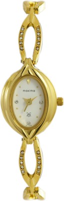 Maxima 21106BMLY Gold Analog Watch  - For Women   Watches  (Maxima)