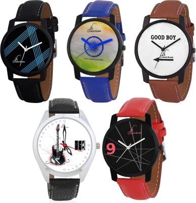 Jack Klein Combo of 5 Graphic Watch  - For Men   Watches  (Jack Klein)