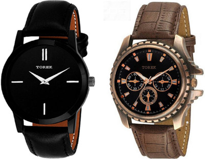 View TOREK Combo of Two Multicolor Branded PPLKDE 2168 Analog Watch  - For Boys Wrist Watches Price Online(Torek)