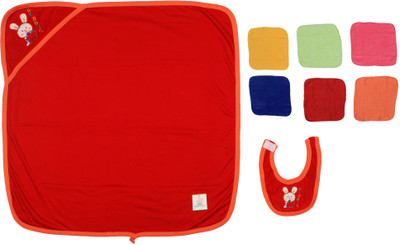 

Ole Baby Cotton 350 GSM Bath Towel(Pack of 3, Red)
