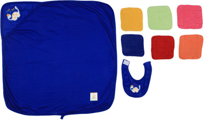 

Ole Baby Cotton 350 GSM Bath Towel(Pack of 3, Blue), Dark blue