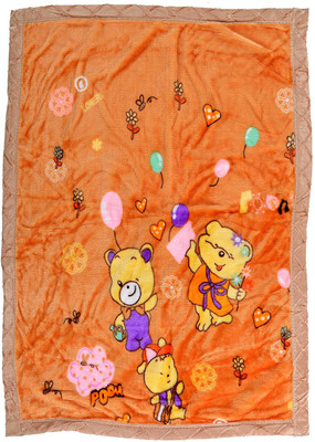 Feathers Cartoon  Crib Baby Blanket(Polyester, Multicolor