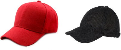 BNB Solid Sports/Regular Cap Cap(Pack of 2)