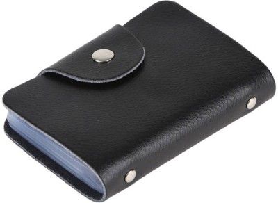 Sadarbazaarsales.Com Fine Quality Artificial Leather 12 Card Slots Debit/Credit/Visiting/ID 15 Card Holder(Set of 1, Black)