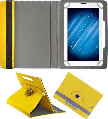 Fastway Book Cover for Swipe W74 Tablet (7 inch, 8GB, Wi-Fi+3G with Voice Calling)(Yellow, Cases with Holder)