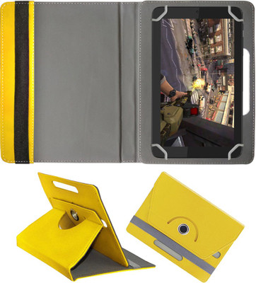Fastway Book Cover for Micromax Canvas Tab P290- 7Inch(Yellow, Cases with Holder, Pack of: 1)