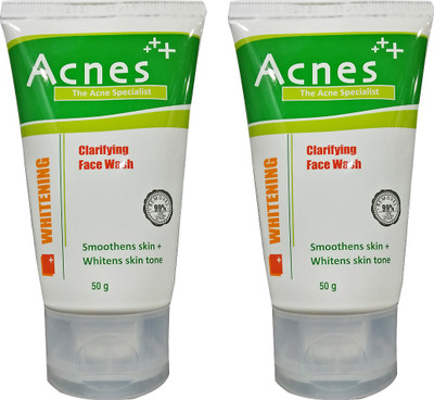 

Acnes Whitening Clarifying Face Wash Pack of 2 Face Wash(50 g)