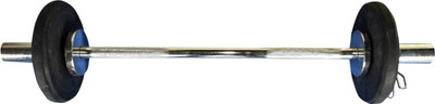 

Royal 2.5Kg 2 Law Cost Rubber Plates with 3ft Straight Olympic ROD Black Bar & Plate Combo(8 kg)