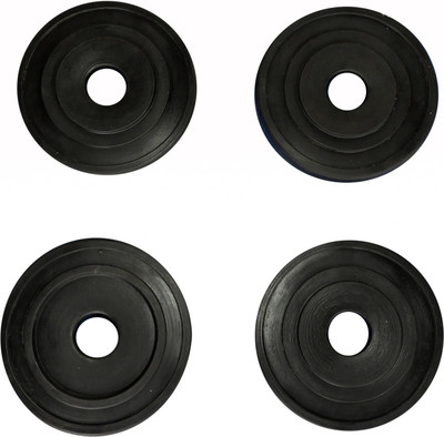 

Royal 1 kg 4 pc PVC Plate for 27mm ROD Black Weight Plate(4 kg)
