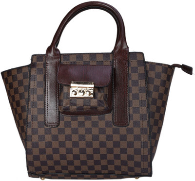 Old Tree Hand-held Bag(Brown, Black), Black;brown