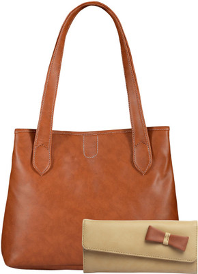 

Fostelo Shoulder Bag(Tan, Beige), Beige;tan